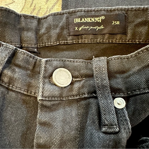 NWT Free People Blank NYC Collab - Hoyt High Rise Mini Flare size 25 - Picture 4 of 7